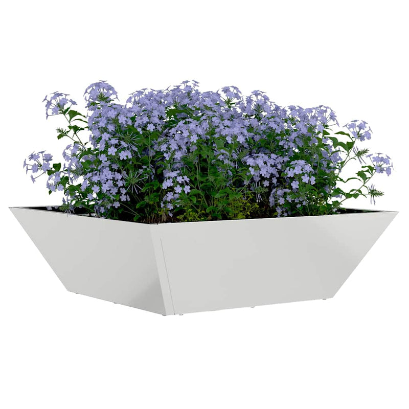 ギャラリービューアに画像をロードする, Vidaxl tuin bloempot 5 pcs zilver 50 x 50 x 15 cm gegalvaniseerd staal