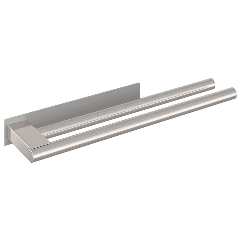 Afbeelding laden in galerijviewer, Vidaxl handdoekrek zilver 40 x 9 x 4 cm roestvrij staal