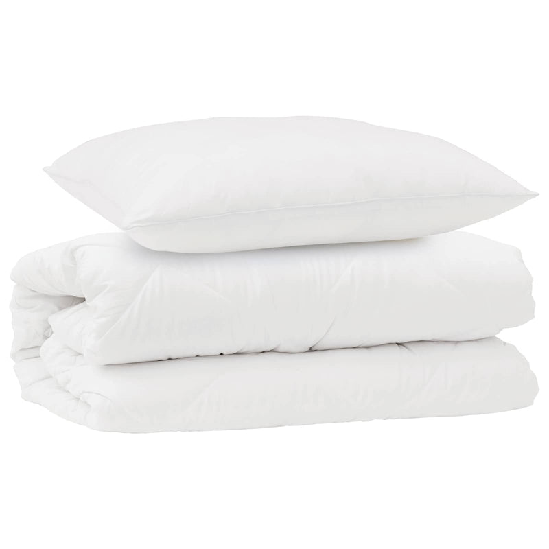 Chargez l'image dans la visionneuse de la galerie, Vidaxl dekbed set met kussen 2 pcs wit microfibre