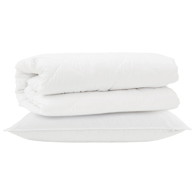 Chargez l'image dans la visionneuse de la galerie, Vidaxl dekbed set met kussen 2 pcs wit microfibre