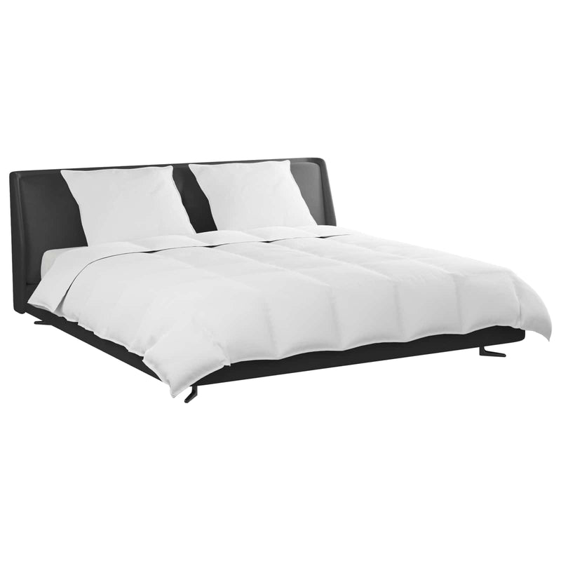 Afbeelding laden in galerijviewer, Vidaxl dekbed set met kussen 3 pcs wit donsveertjes