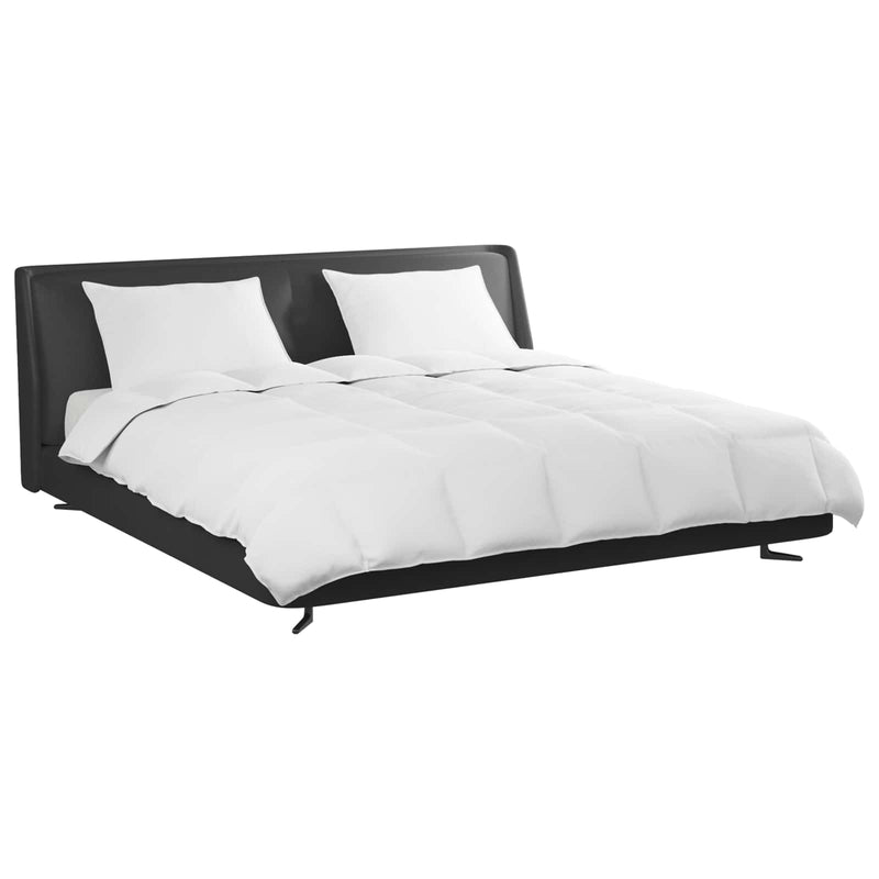 Afbeelding laden in galerijviewer, Vidaxl dekbed set met kussen 3 pcs wit donsveertjes
