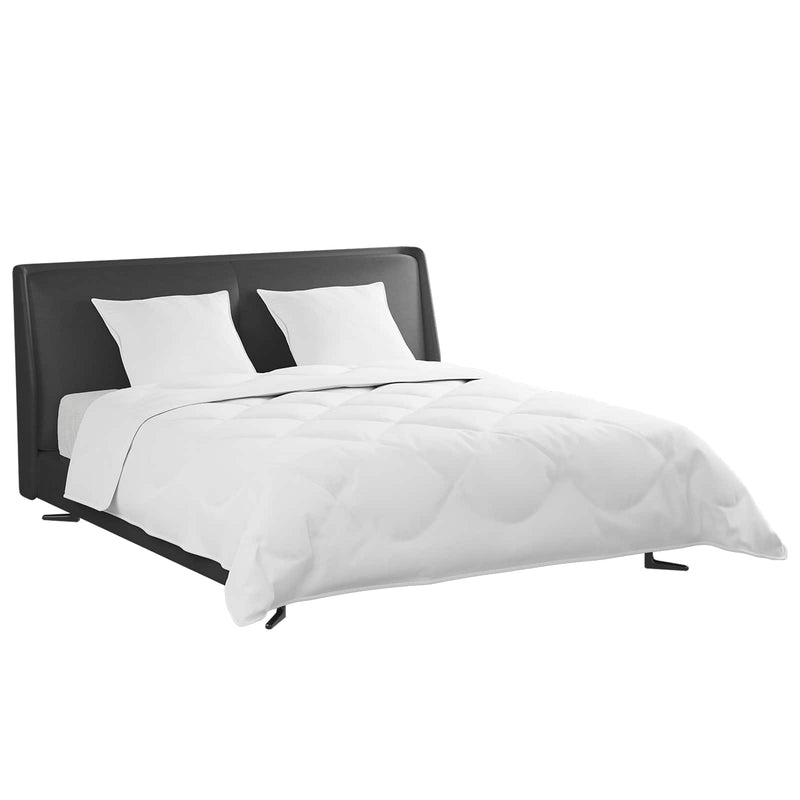 Afbeelding laden in galerijviewer, Vidaxl dekbed set met kussen 3 pcs wit donsveertjes