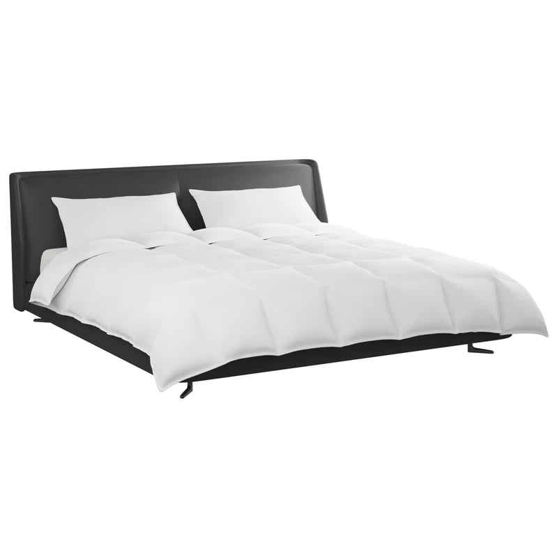 Afbeelding laden in galerijviewer, Vidaxl dekbed set met kussen 3 pcs wit donsveertjes