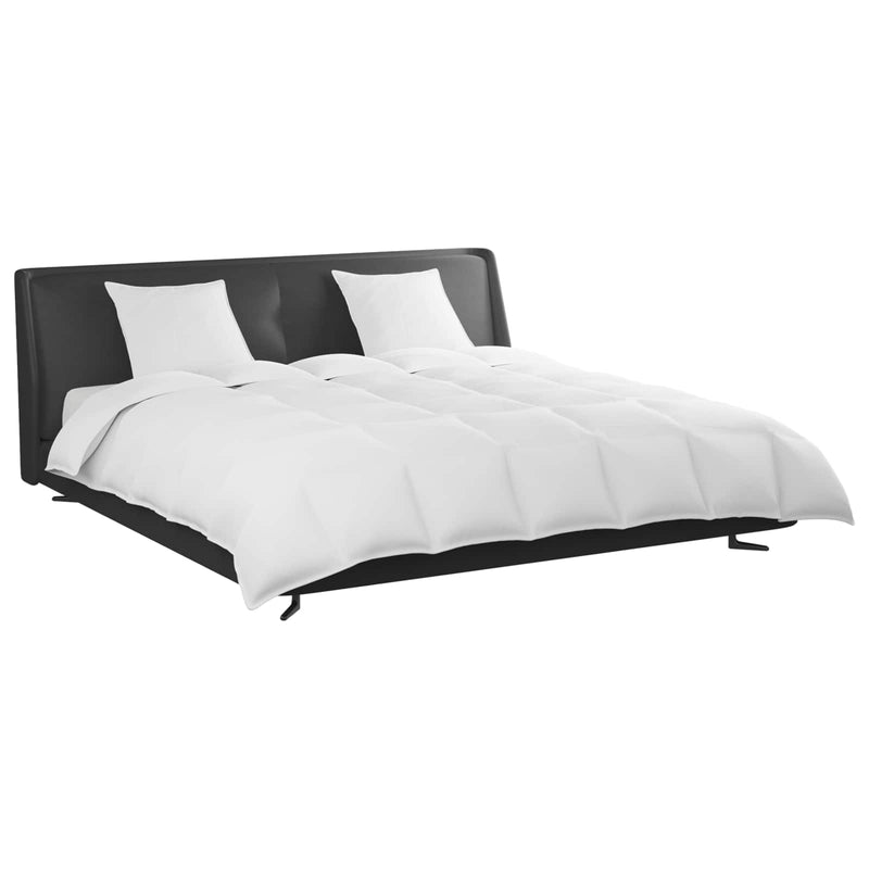 Afbeelding laden in galerijviewer, Vidaxl dekbed set met kussen 3 pcs wit donsveertjes