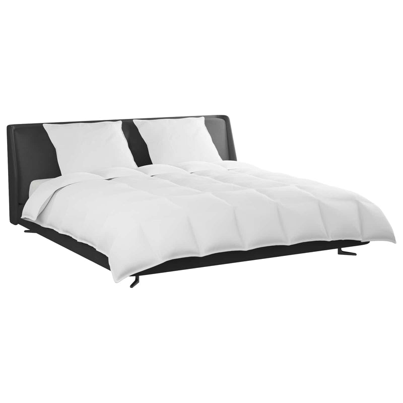 Afbeelding laden in galerijviewer, Vidaxl dekbed set met kussen 3 pcs wit donsveertjes