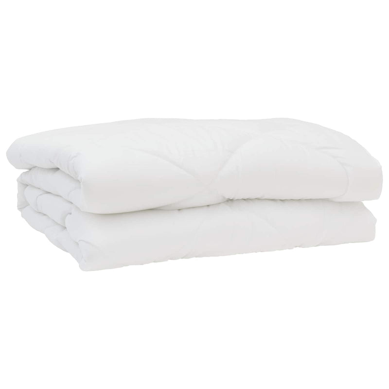 Afbeelding laden in galerijviewer, Vidaxl zomer dekbed met kussen 3 pcs wit microfibre