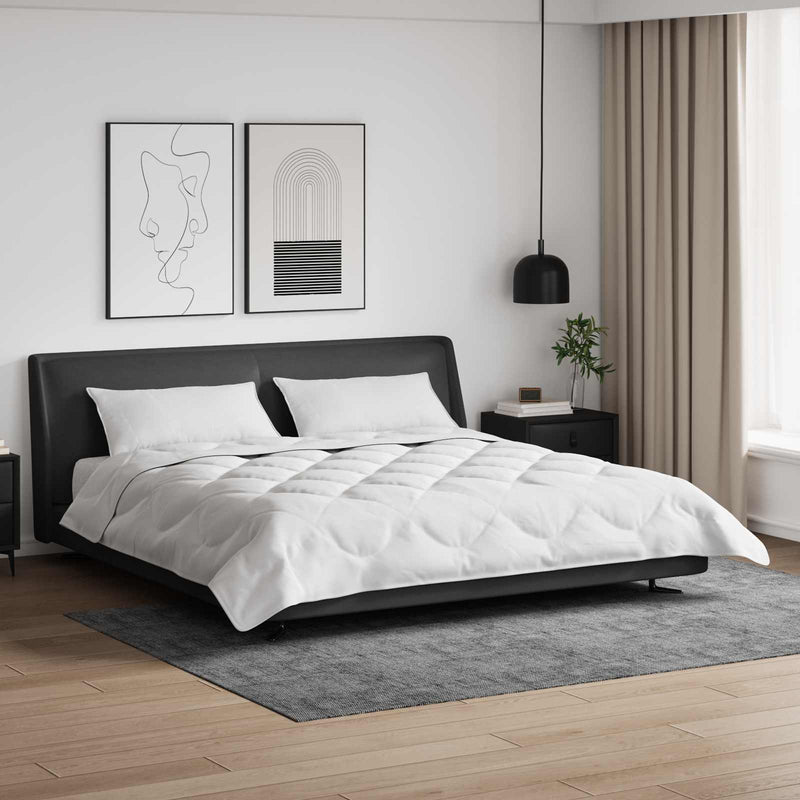 Chargez l'image dans la visionneuse de la galerie, Vidaxl dekbed met kussen 3 pcs wit microfibre