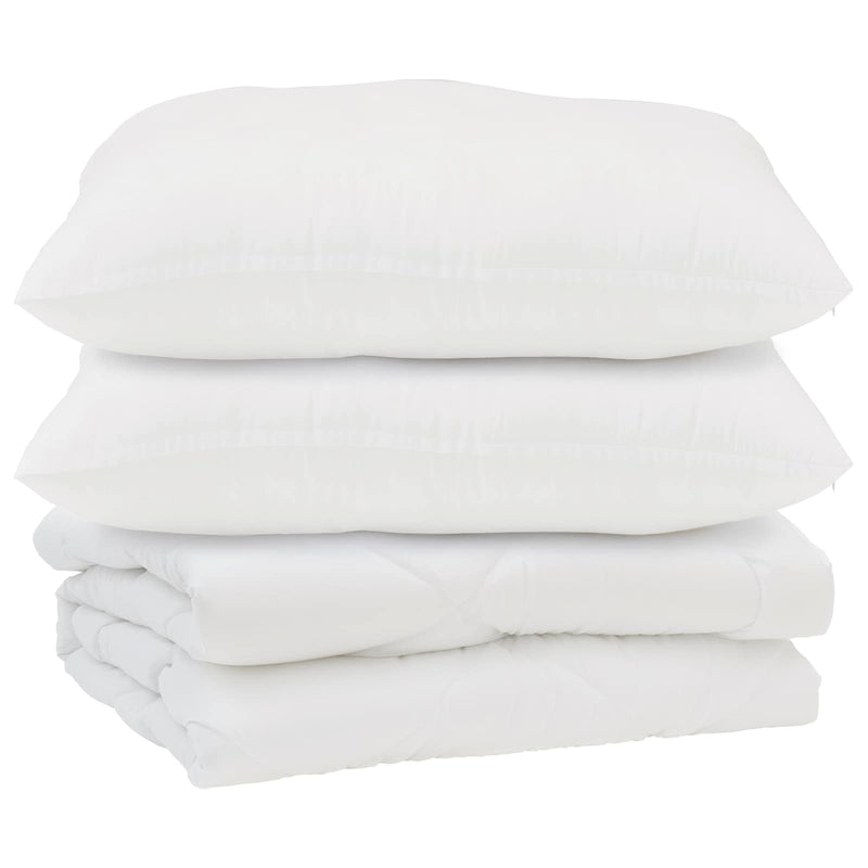 ギャラリービューアに画像をロードする, Vidaxl dekbed met kussen 3 pcs wit microfibre