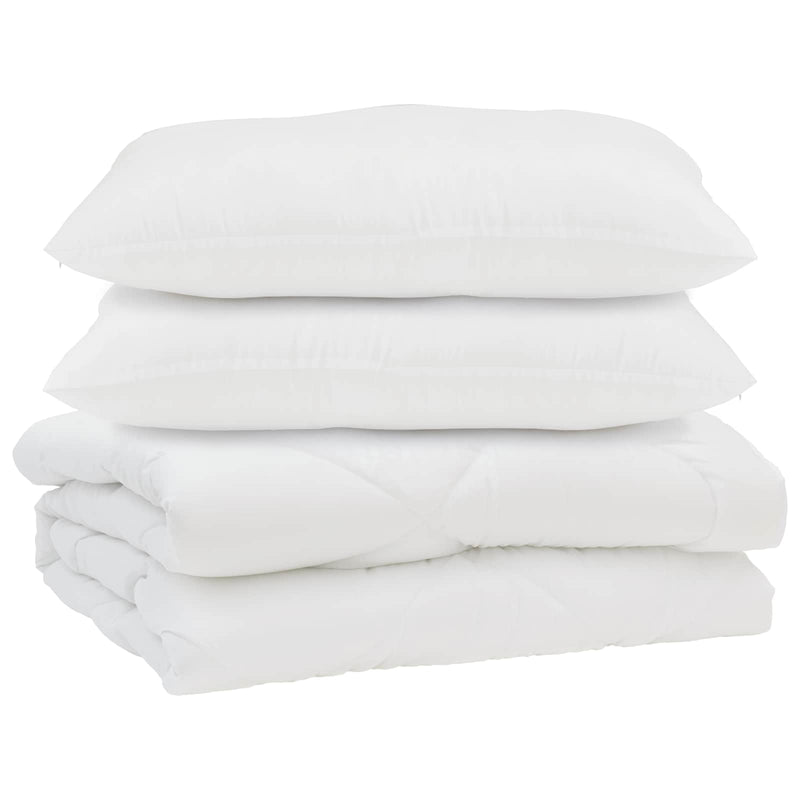ギャラリービューアに画像をロードする, Vidaxl dekbed met kussen 3 pcs wit microfibre