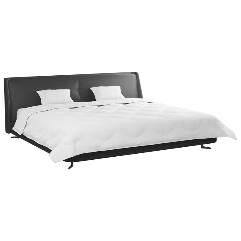 Afbeelding laden in galerijviewer, Vidaxl dekbed met kussens 3 pcs wit microfiber en dons feather