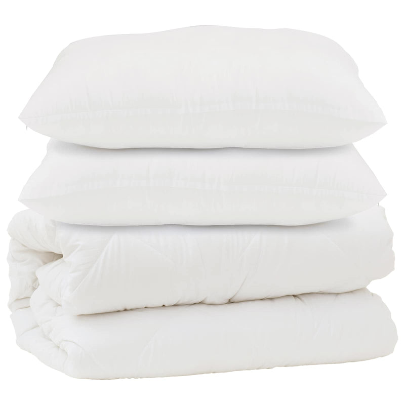 ギャラリービューアに画像をロードする, Vidaxl dekbed met kussen 3 pcs wit microfibre