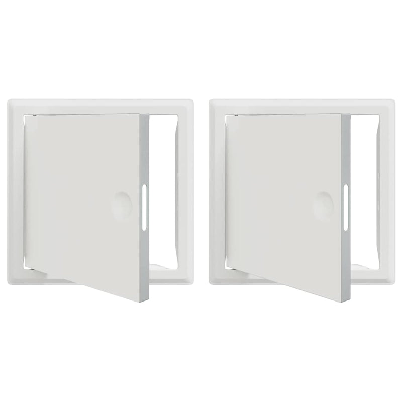 ギャラリービューアに画像をロードする, Vidaxl toegangs paneel 2 pcs wit 63 x 33 x 3 cm staal