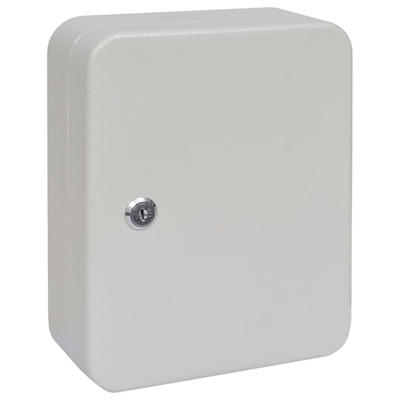 Afbeelding laden in galerijviewer, Vidaxl sleuteldoos met slot ivoor 20 x 7,5 x 25 cm staal