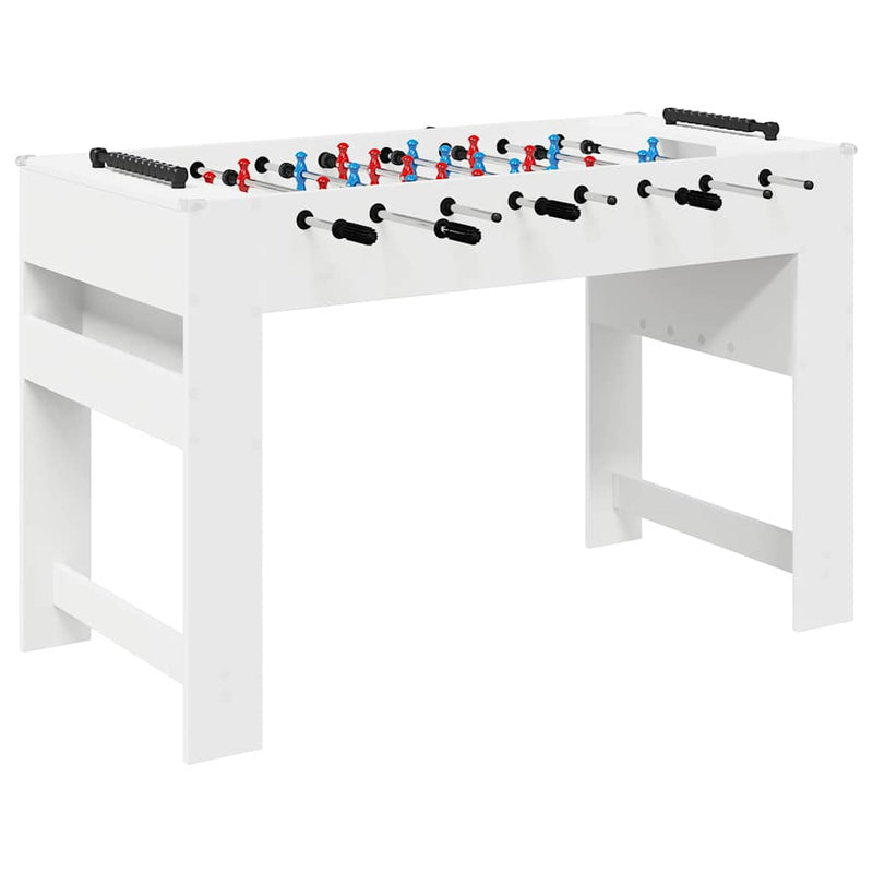 ギャラリービューアに画像をロードする, Vidaxl voetbaltafel wit 125 x 60,5 x 80 cm bewerkt hout
