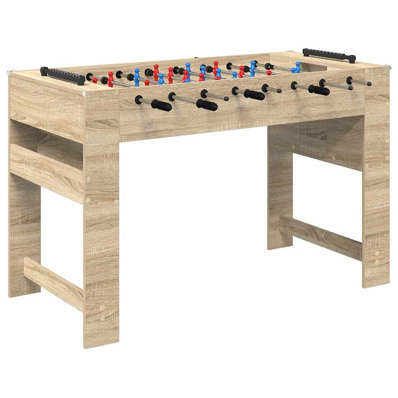 Afbeelding laden in galerijviewer, Vidaxl voetbaltafel sonoma eiken 125 x 60,5 x 80 cm bewerkt hout