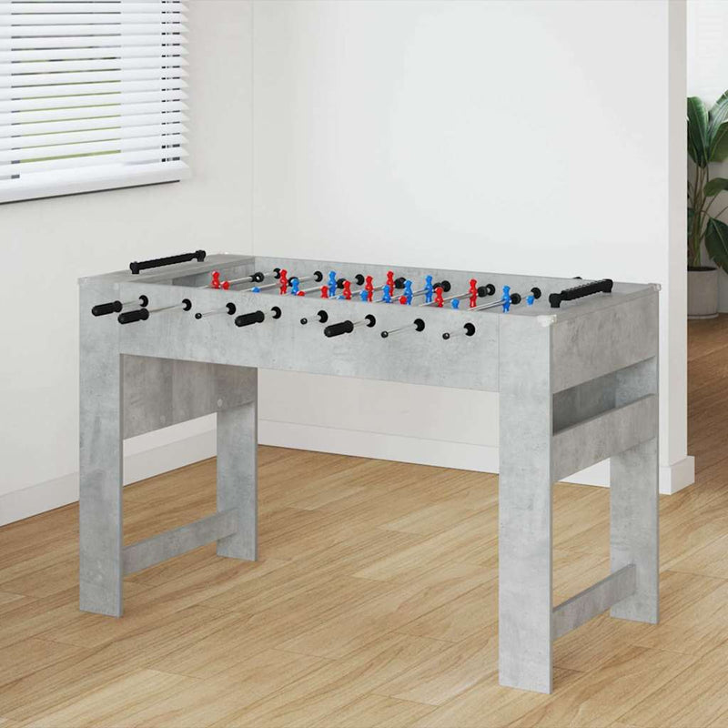 ギャラリービューアに画像をロードする, Vidaxl voetbaltafel beton grijs 125 x 60,5 x 80 cm bewerkt hout