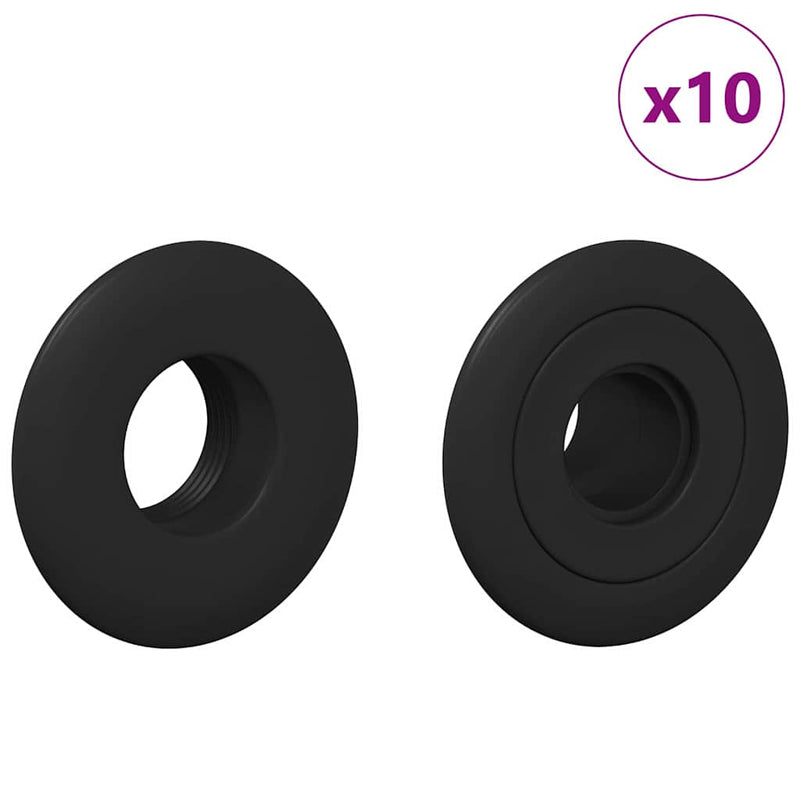 Afbeelding laden in galerijviewer, Vidaxl voetbaltafel lagers voor 5 x 5 x 2.8 cm staf 10 pcs zwart