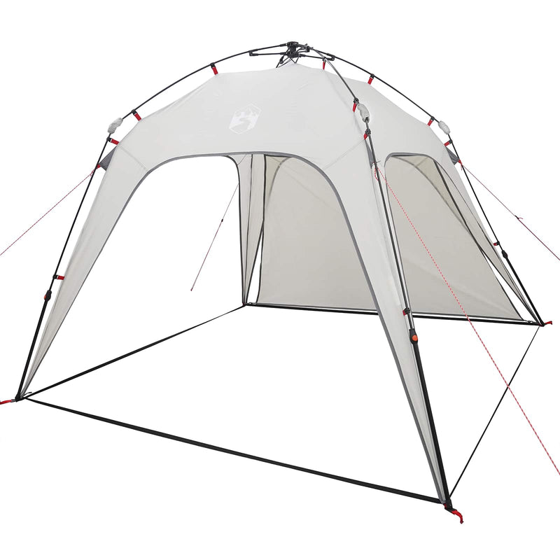 Afbeelding laden in galerijviewer, Vidaxl instant tent 4-person quick-release grijs 260 x 260 x 197 cm