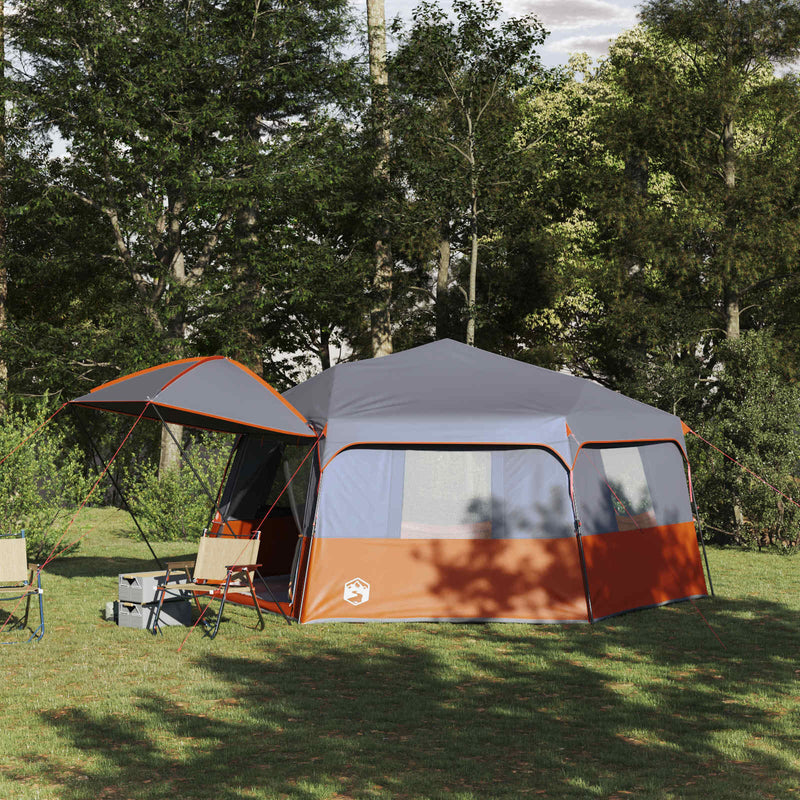 Chargez l'image dans la visionneuse de la galerie, Vidaxl instant tent met regenhuif voor 12 personen met snelontgrendeling