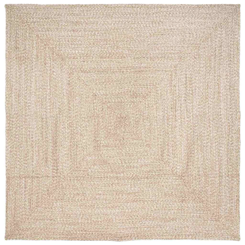Chargez l'image dans la visionneuse de la galerie, Vidaxl vloerkleden vierkant natuurlijk en wit 240 x 240 cm jute