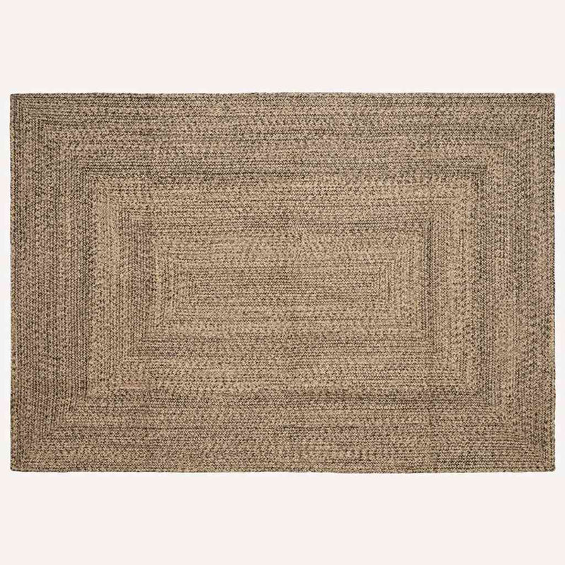 Afbeelding laden in galerijviewer, Vidaxl vloerkleden rechthoekig natuurlijk en zwart 200 x 290 cm jute