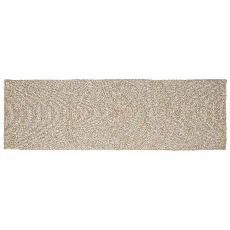 Chargez l'image dans la visionneuse de la galerie, Vidaxl vloerkleden rechthoekig natuurlijk en wit 60 x 250 cm jute