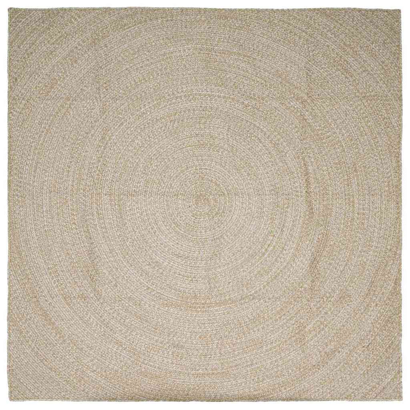 Chargez l'image dans la visionneuse de la galerie, Vidaxl vloerkleden vierkant natuurlijk en wit 240 x 240 cm jute
