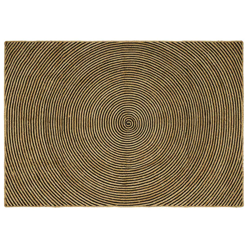 Chargez l'image dans la visionneuse de la galerie, Vidaxl vloerkleed natuurlijk en zwart 240 x 340 cm jute