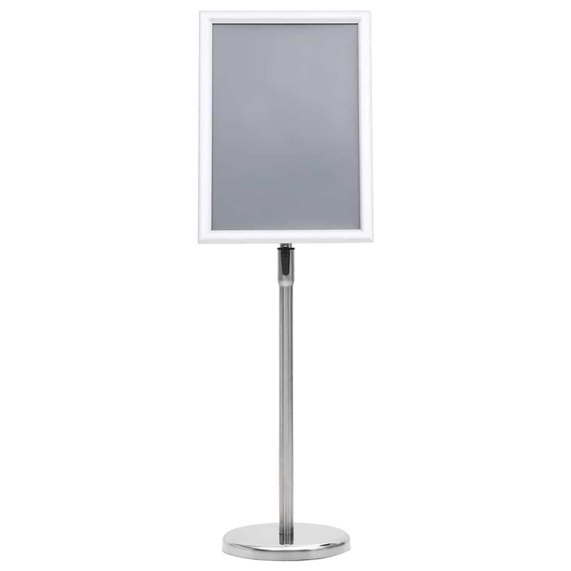 Afbeelding laden in galerijviewer, Vidaxl posterstandaards 2 pcs zilver 32.7 x 24 x 108 cm aluminium
