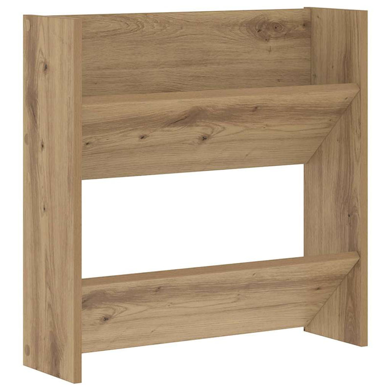 ギャラリービューアに画像をロードする, Vidaxl schoenenkast artisan eiken 60 x 18 x 60 cm bewerkt hout