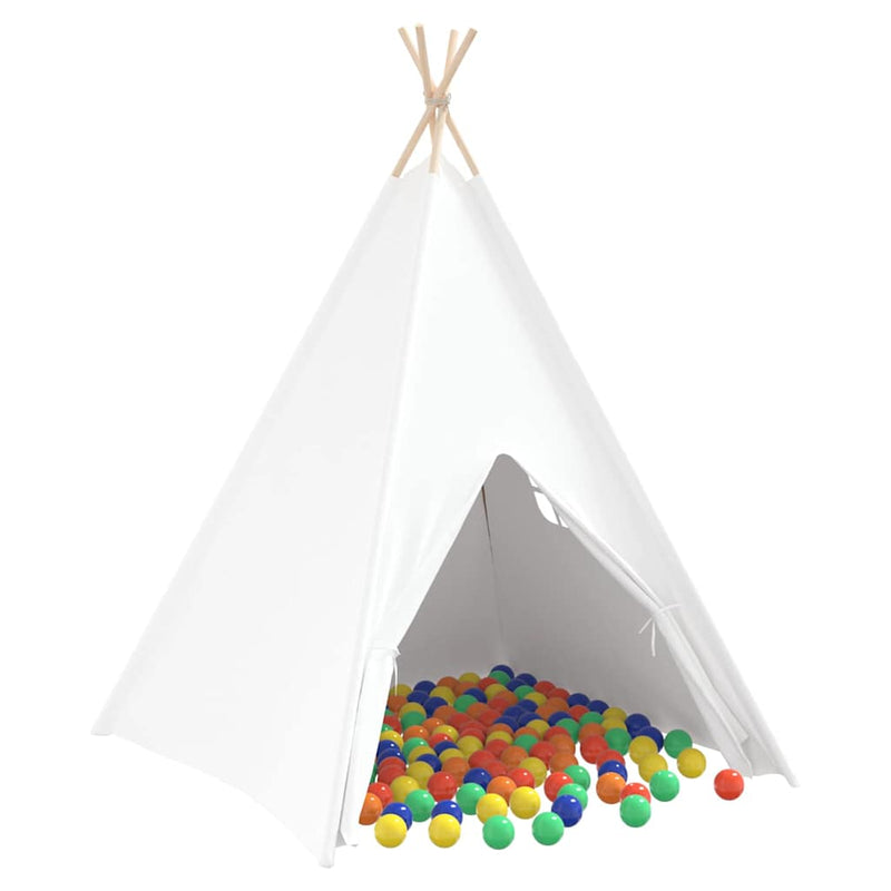 Chargez l'image dans la visionneuse de la galerie, Vidaxl teepee tent wit 120 x 120 x 150 cm stof en plastic