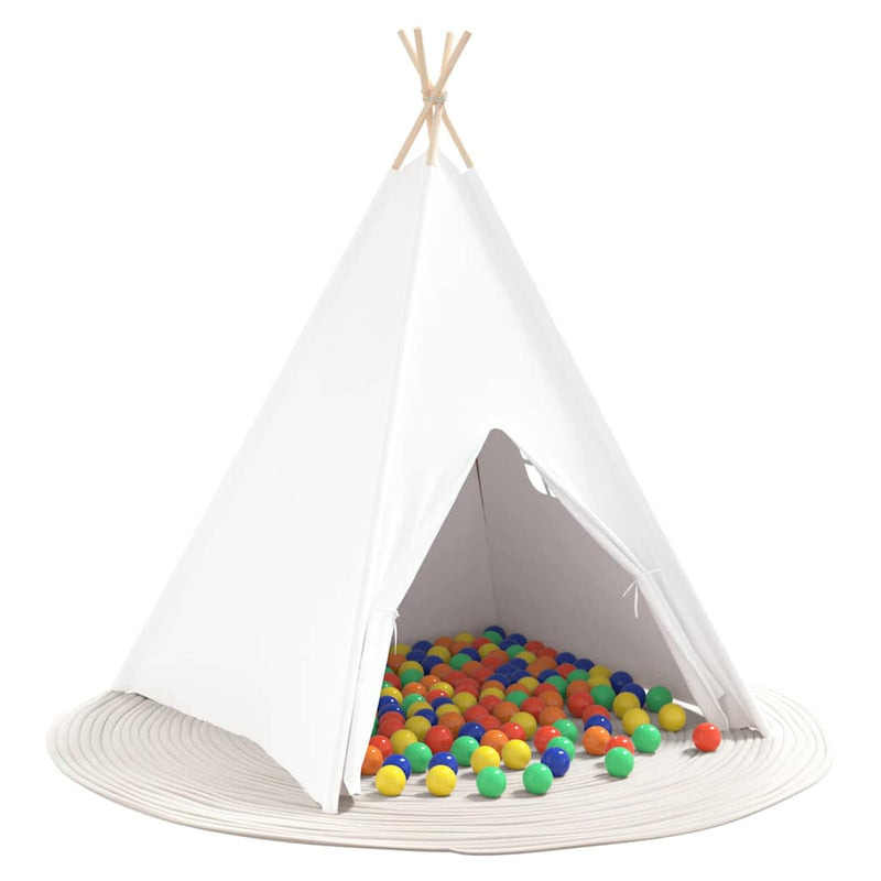Chargez l'image dans la visionneuse de la galerie, Vidaxl teepee tent wit 120 x 120 x 150 cm stof en plastic