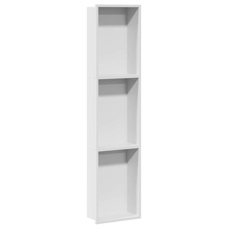 Afbeelding laden in galerijviewer, Vidaxl douche niche wit 90 x 20 x 9,5 cm roestvrij staal