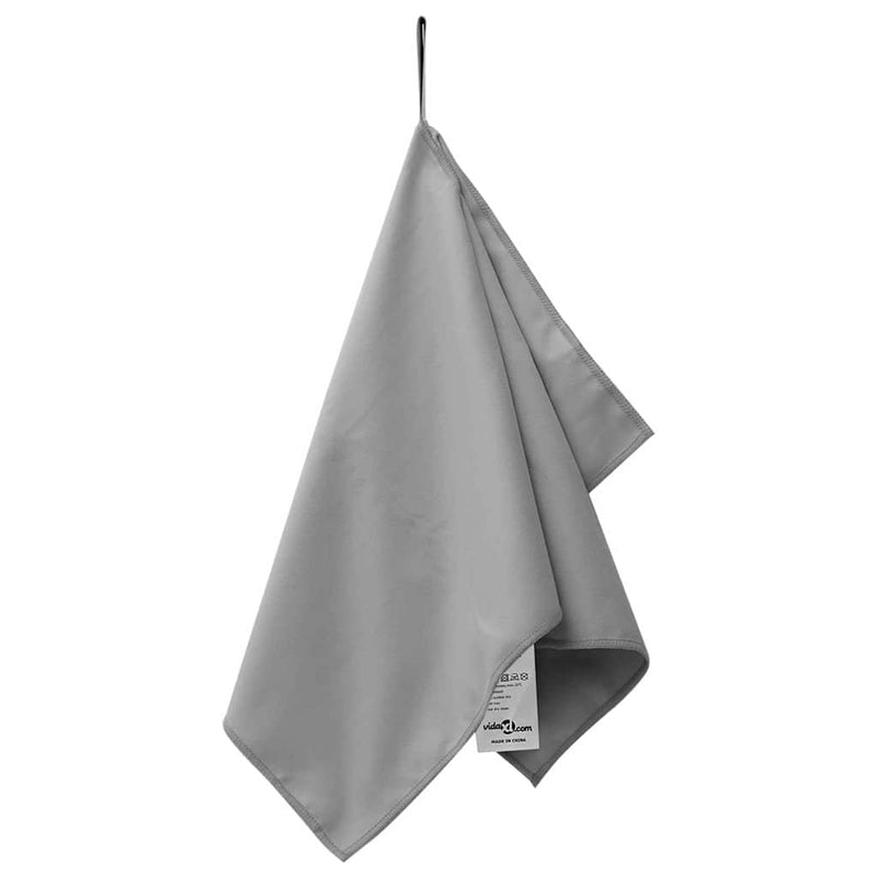 Afbeelding laden in galerijviewer, Vidaxl sporthanddoeken 2 pcs donkergrijs 50 x 30 cm