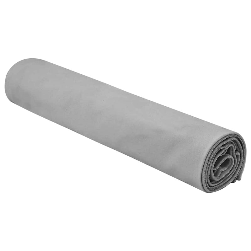 Afbeelding laden in galerijviewer, Vidaxl sporthanddoeken 2 pcs donkergrijs 140 x 70 cm