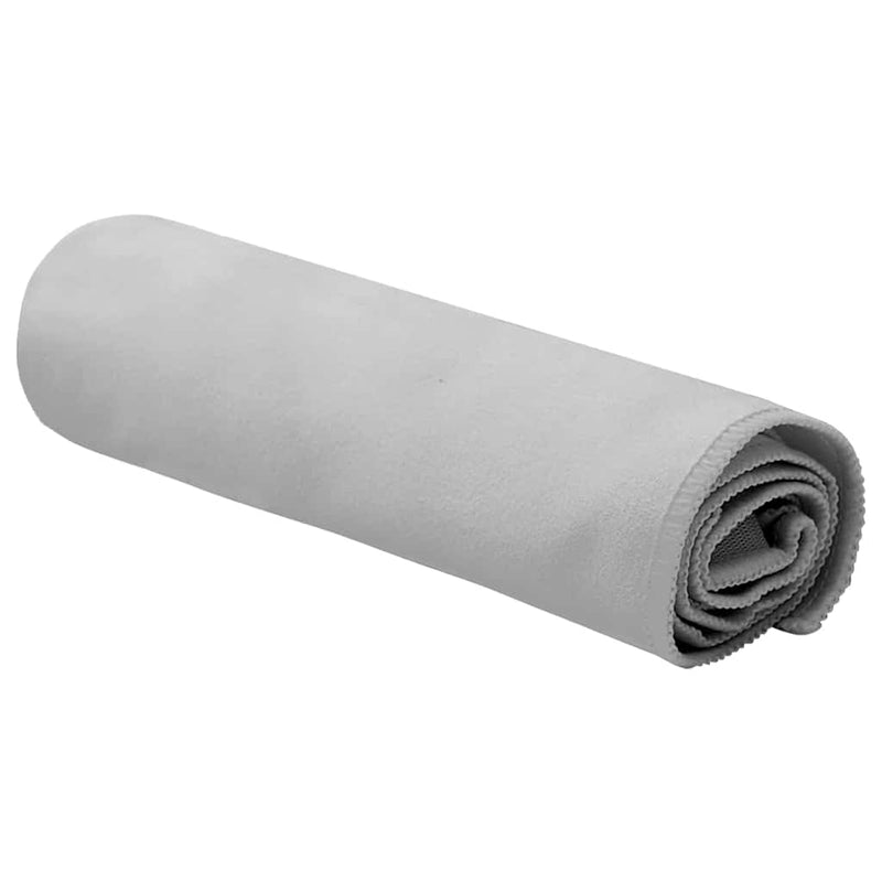 Afbeelding laden in galerijviewer, Vidaxl sporthanddoeken 2 pcs grijs 50 x 30 cm polyester en polyamide