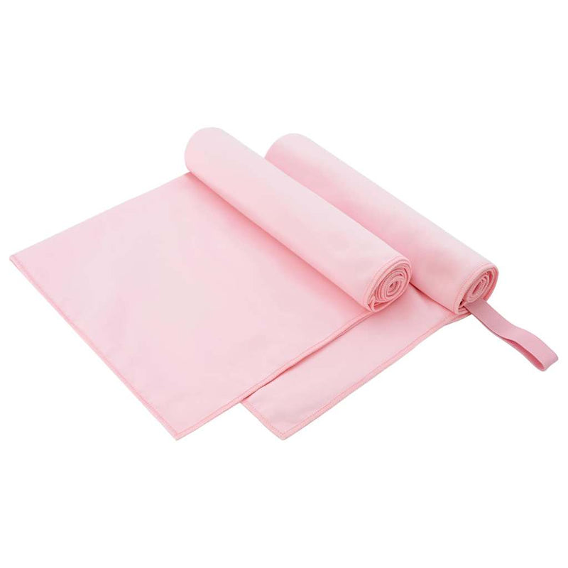 Afbeelding laden in galerijviewer, Vidaxl sporthanddoeken 2 pcs roze 100 x 50 cm polyester en polyamide