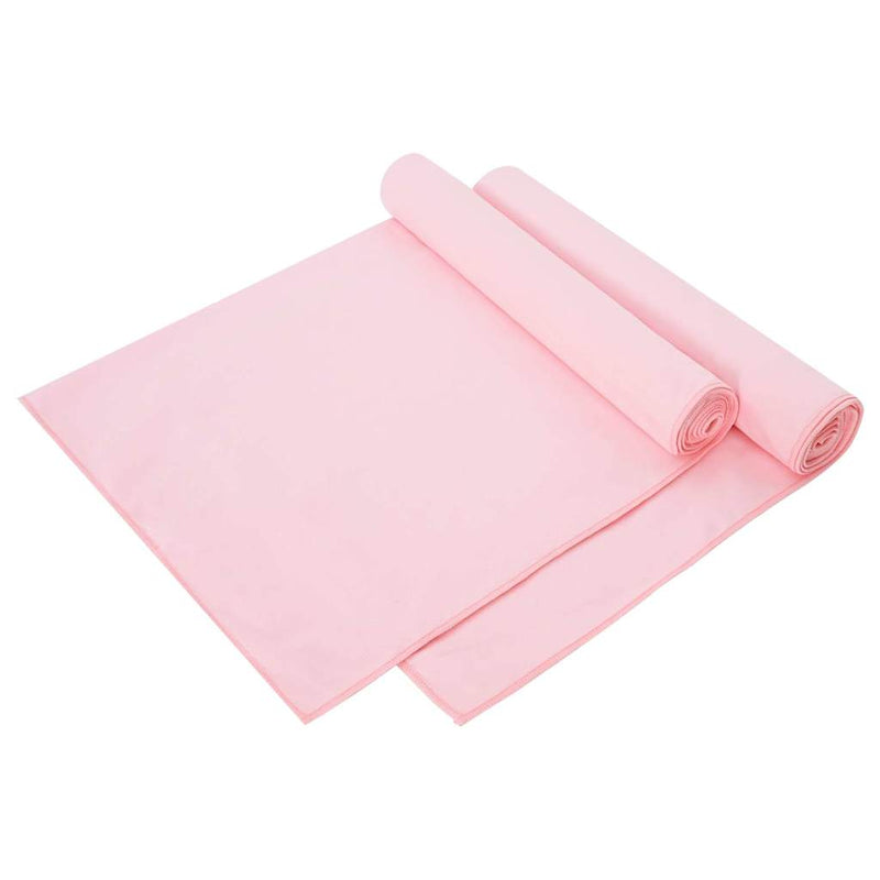 Chargez l'image dans la visionneuse de la galerie, Vidaxl sporthanddoeken 2 pcs roze 140 x 70 cm polyester en polyamide