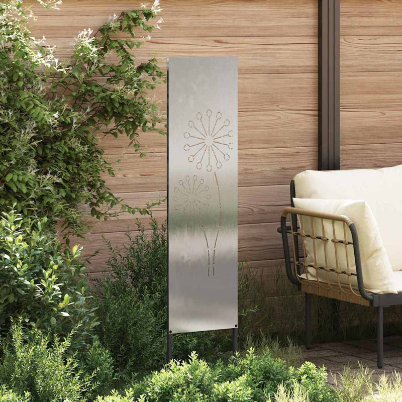 Chargez l'image dans la visionneuse de la galerie, Vidaxl tuin privacy screen fretwerk zilver 32 x 140 cm roestvrij staal