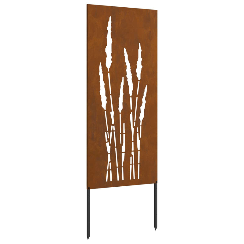 Afbeelding laden in galerijviewer, Vidaxl tuin privacy screen bloemen roestig 50 x 140 cm cortenstaal