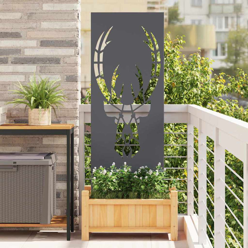 Afbeelding laden in galerijviewer, Vidaxl tuin privacy screen antraciet 50 x 140 cm koudgewalst staal