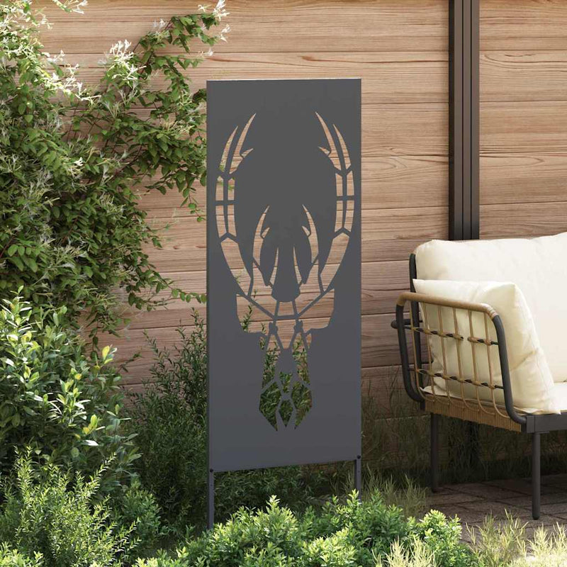 Afbeelding laden in galerijviewer, Vidaxl tuin privacy screen antraciet 50 x 140 cm koudgewalst staal