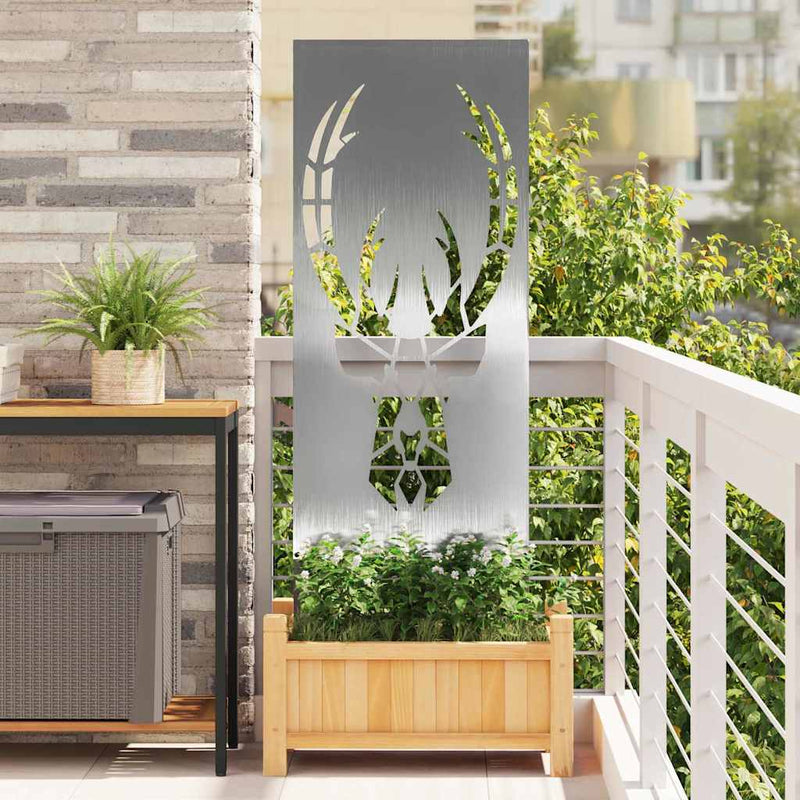 Afbeelding laden in galerijviewer, Vidaxl tuin privacy screen zilver 50 x 140 cm roestvrij staal