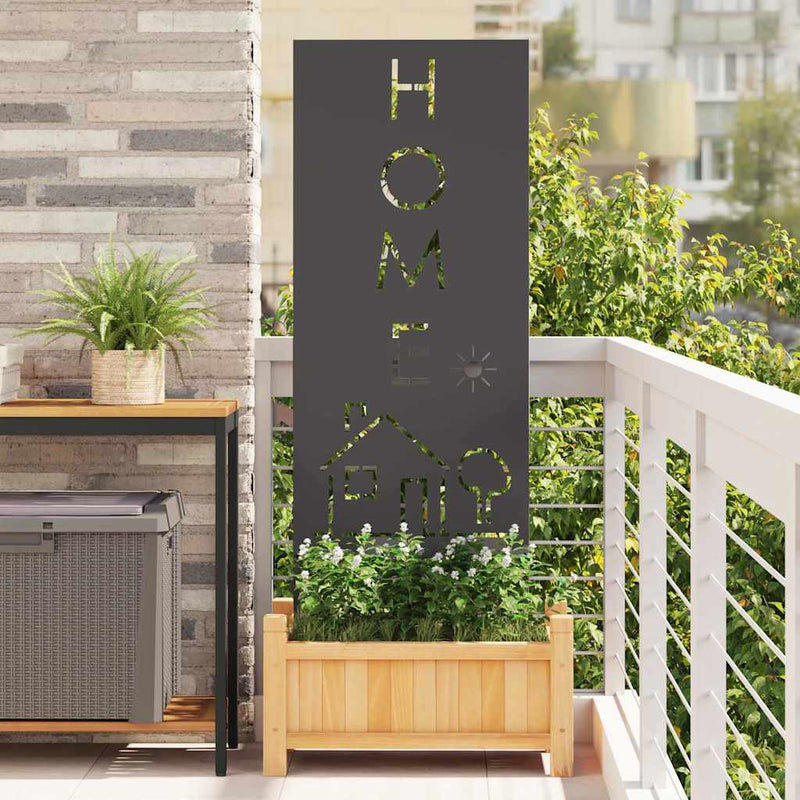 Afbeelding laden in galerijviewer, Vidaxl tuin privacy screen zwart 50 x 140 cm koudgewalst staal