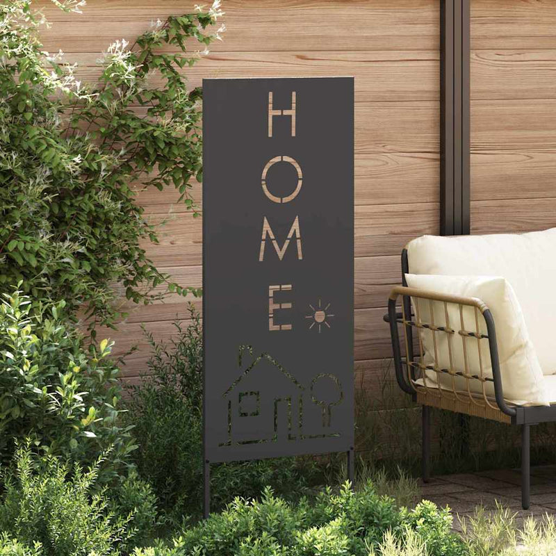Afbeelding laden in galerijviewer, Vidaxl tuin privacy screen zwart 50 x 140 cm koudgewalst staal