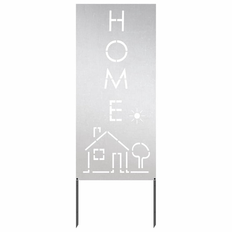 Afbeelding laden in galerijviewer, Vidaxl tuin privacy screen fretwerk zilver 50 x 140 cm roestvrij staal