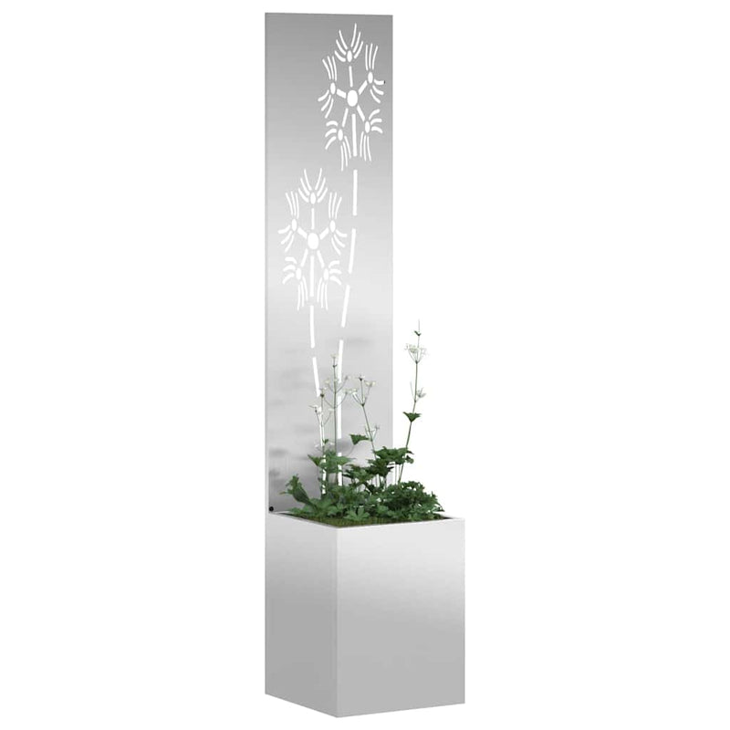 Afbeelding laden in galerijviewer, Vidaxl tuin privacy screen zilver 32 x 140 cm gegalvaniseerd staal