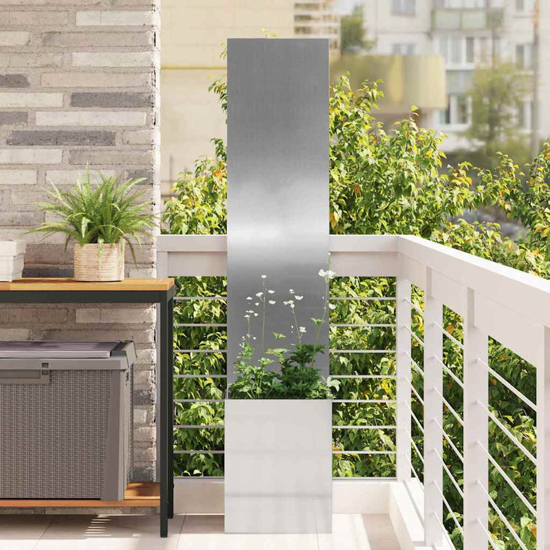 Afbeelding laden in galerijviewer, Vidaxl tuin privacy screen zilver 32 x 140 cm gegalvaniseerd staal