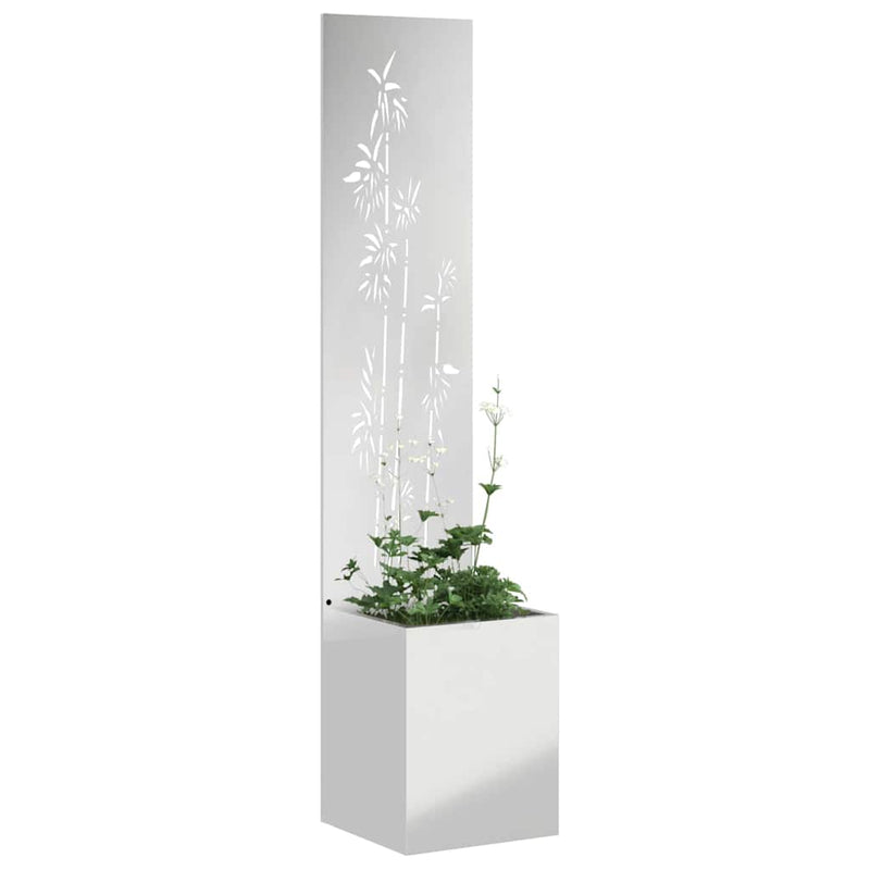 Afbeelding laden in galerijviewer, Vidaxl tuin privacy screen zilver 32 x 140 cm gegalvaniseerd staal
